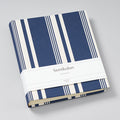Album photo Medium, lin, Rayure Edition Marine/Chamois