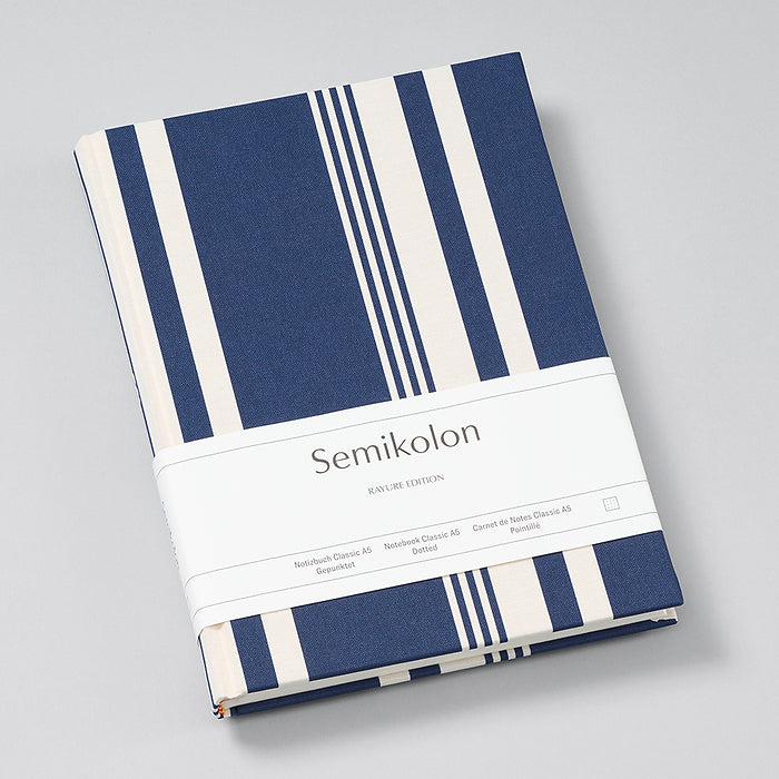 Notebook Classic A5 with linen binding, Rayure Edition