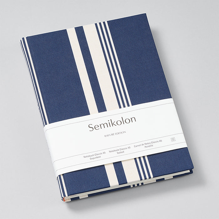 Notebook Classic A5 with linen binding, Rayure Edition