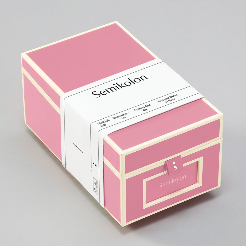 Business Card Box with A-Z Index Cards