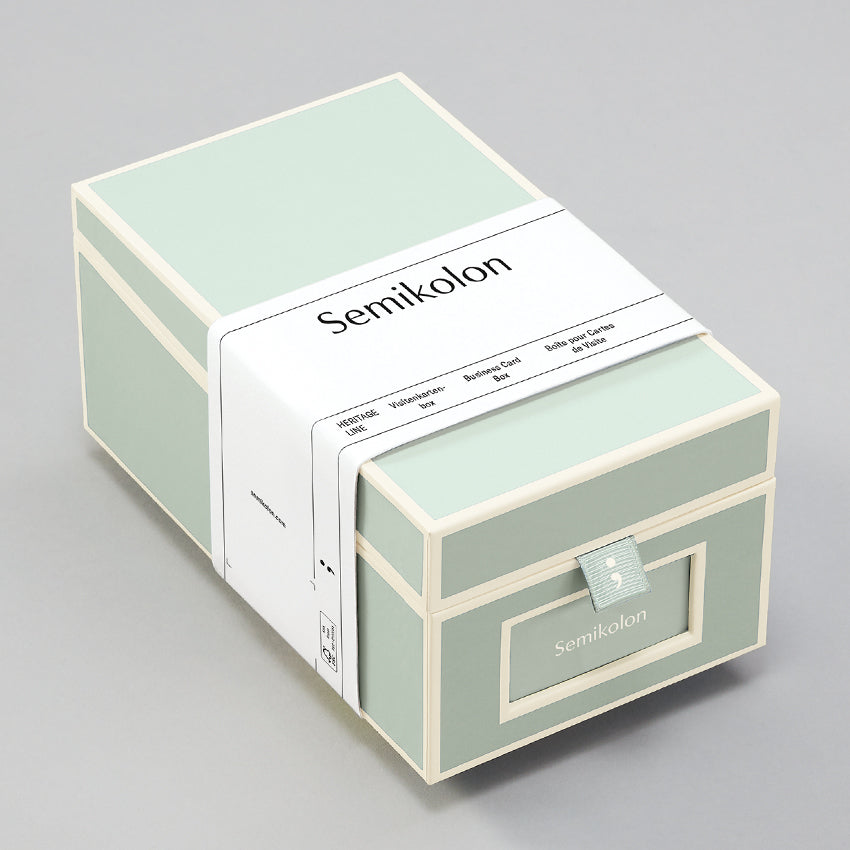 Business Card Box with A-Z Index Cards