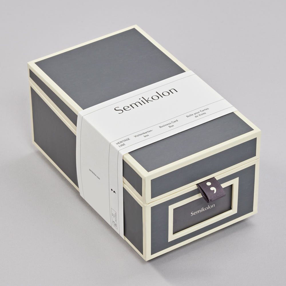 Business Card Box with A-Z Index Cards