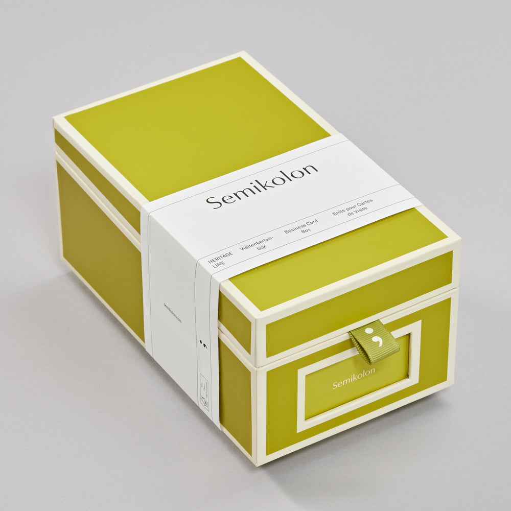 Business Card Box with A-Z Index Cards