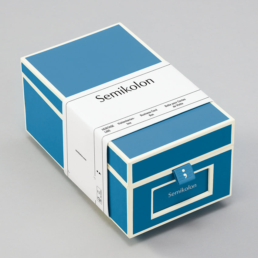 Business Card Box with A-Z Index Cards
