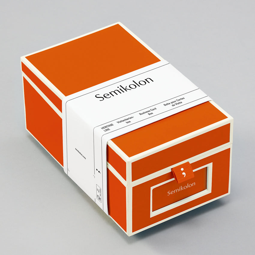Business Card Box with A-Z Index Cards