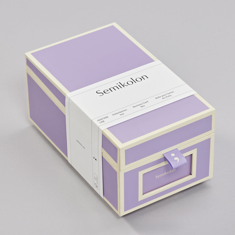 Business Card Box with A-Z Index Cards