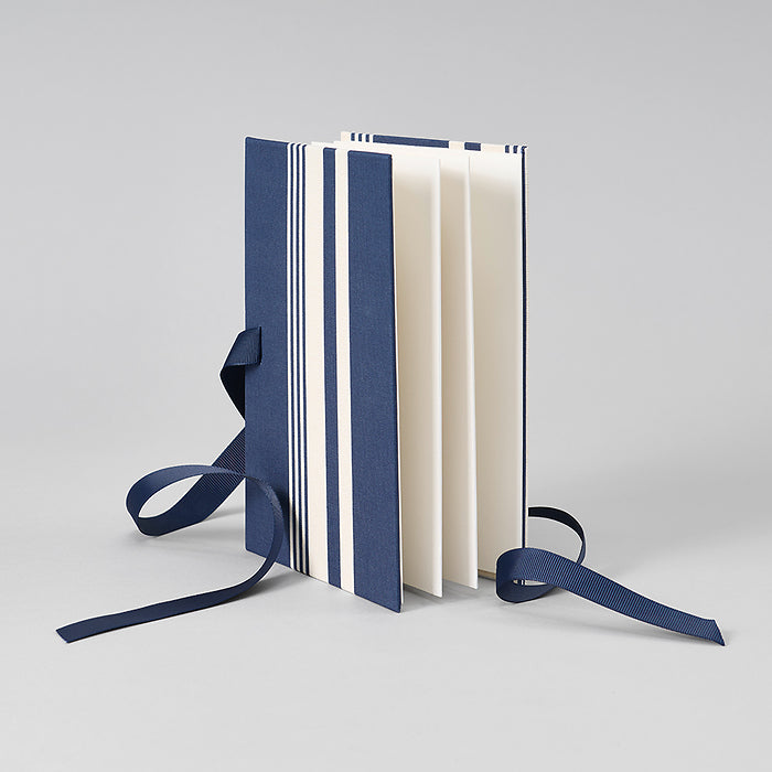 Leporello Classico, Rayure Edition, marine/chamois