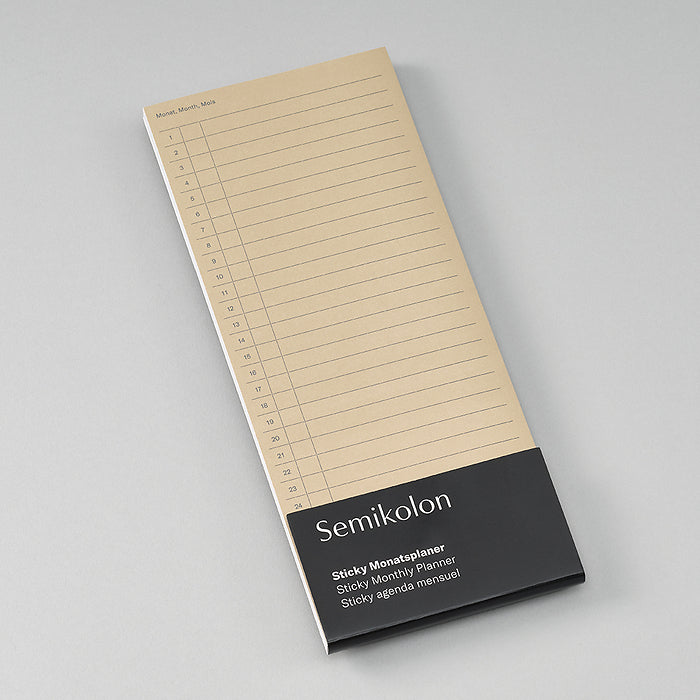 Sticky Monthly Planner