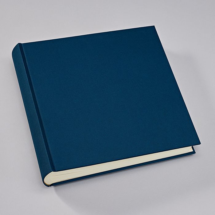 Album Xlarge, booklinen cover, 130pages,cream white mounting board, glassine paper, marine