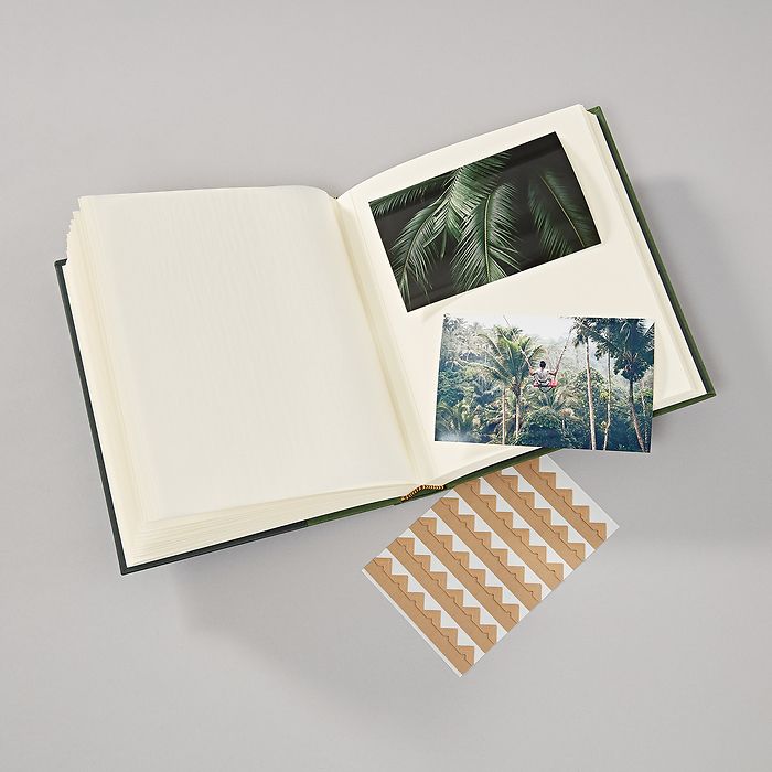 NA Album Medium Botanic, linen-paper, 80p. cream card stock, glassine paper