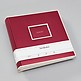 Jumbo Photo Album, size 30x30cm, photo mounting board, glassine paper, burgundy